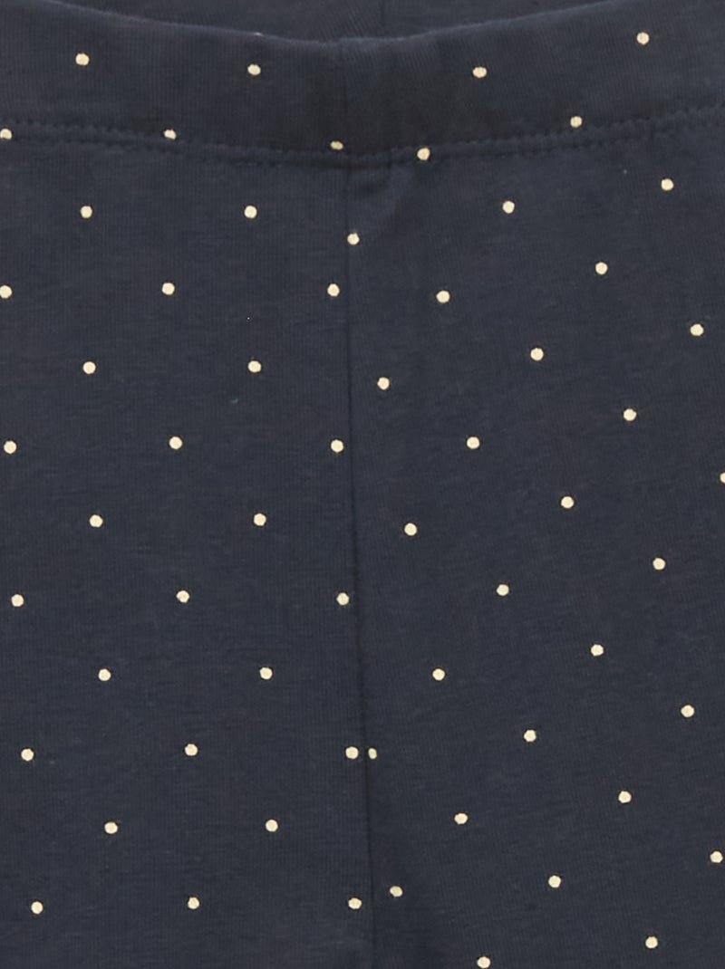 Long fancy leggings NAVY DOTS - Kiabi