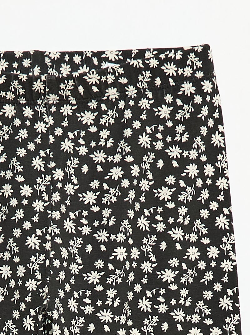 Long Jersey Leggings Black - Kiabi