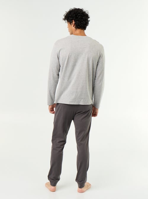 Long jersey pajama set - 2 pieces - Kiabi