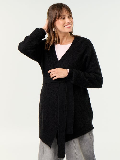 Long maternity cardigan in mohair blend - Kiabi