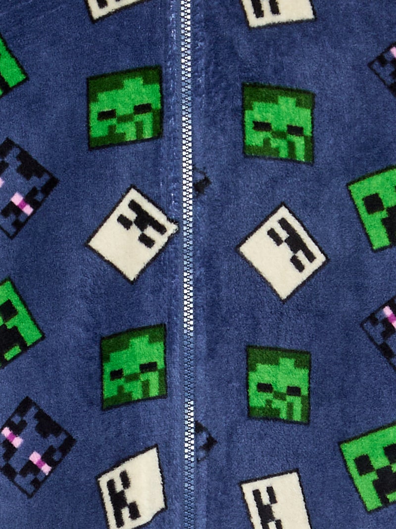 Long \'Minecraft\' Onesie Blue - Kiabi