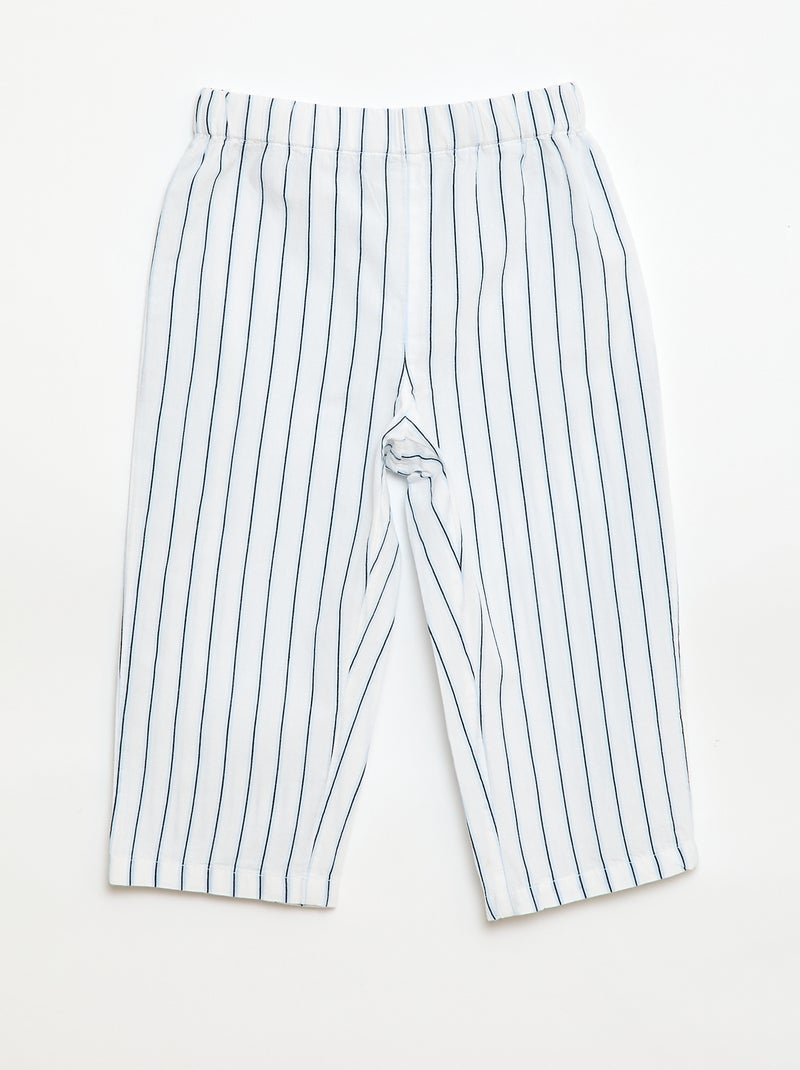 Long Pajama Set - 2 Pieces Blue - Kiabi