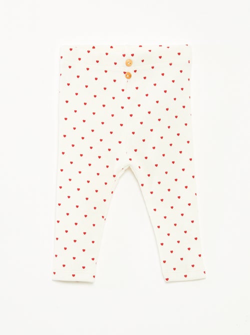 Long Patterned Ribbed Leggings - Kiabi