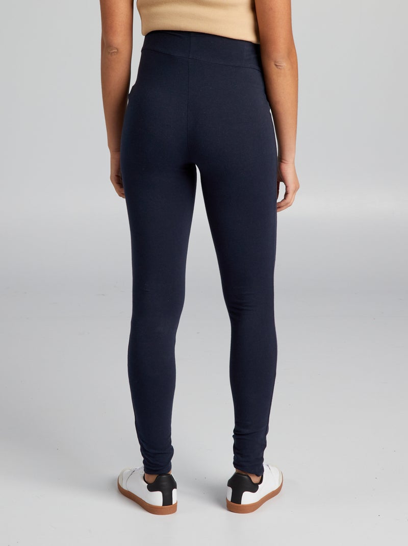 Long Plain Jersey Maternity Leggings blue - Kiabi