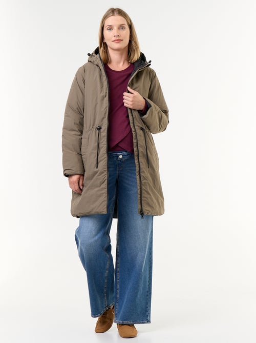 Long quilted hooded parka - Kiabi