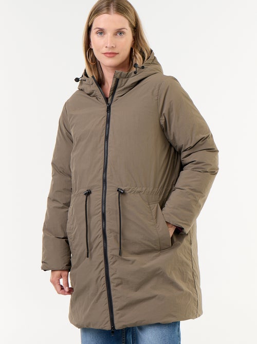 Long quilted hooded parka - Kiabi