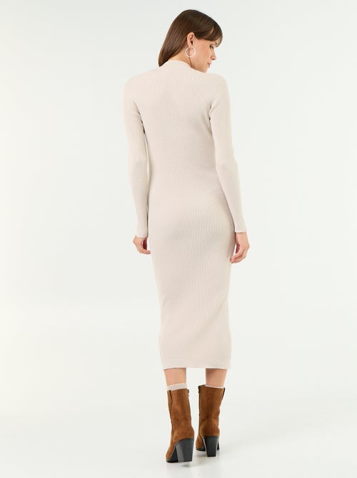 Long Ribbed Maternity Dress - Kiabi