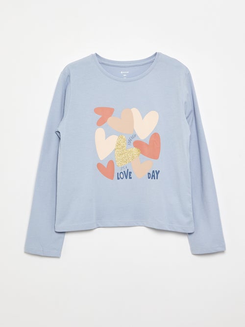 Long-sleeve printed T-shirt - Kiabi