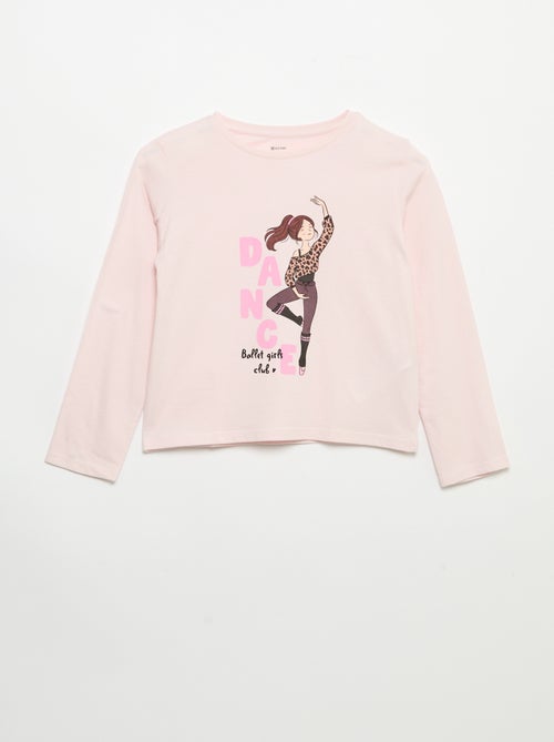 Long-sleeve printed T-shirt - Kiabi