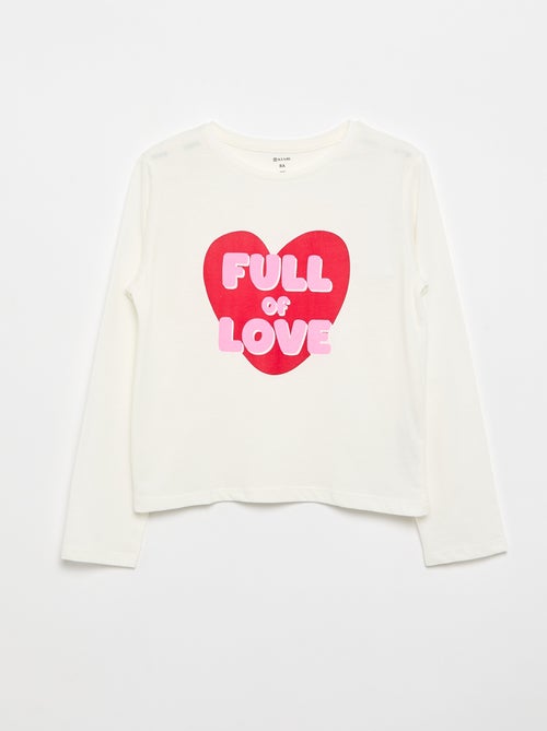 Long-sleeve printed T-shirt - Kiabi