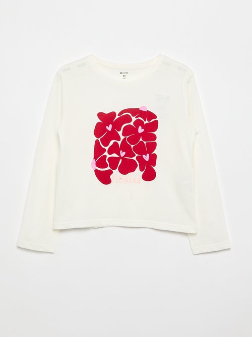 Long-sleeve printed T-shirt - Kiabi