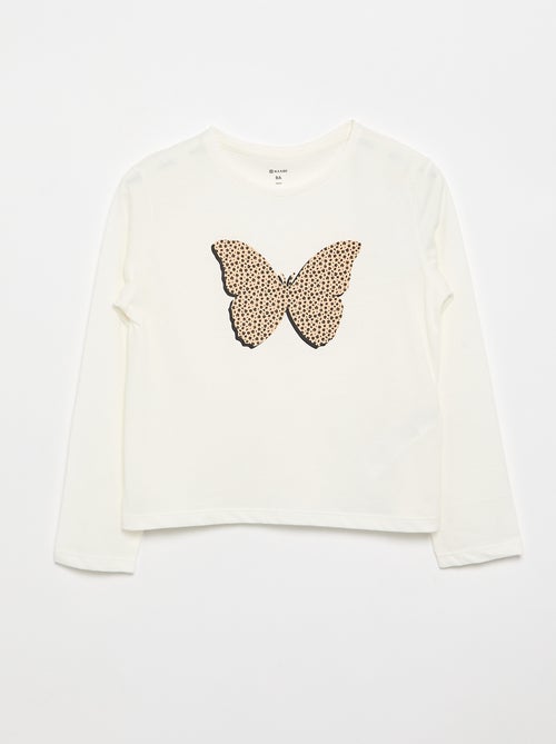 Long-sleeve printed T-shirt - Kiabi
