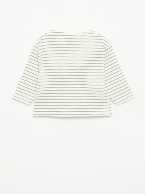 Long-sleeved Baby Terry T-shirt - Kiabi