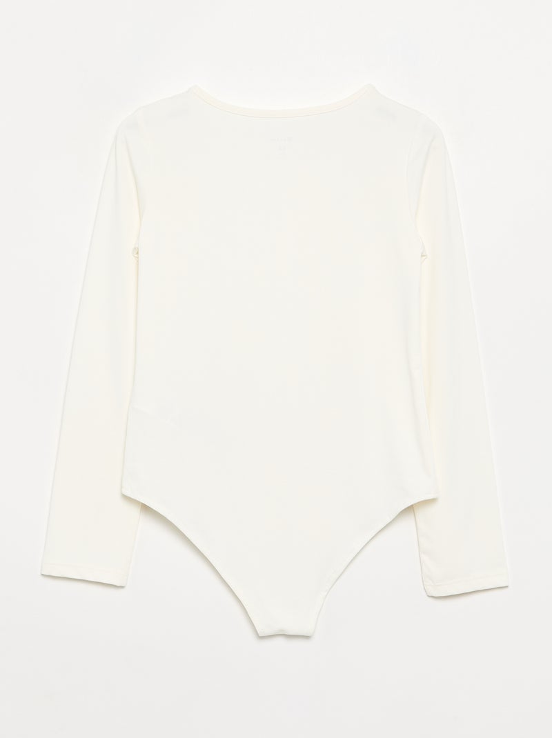 Long-sleeved bodysuit White - Kiabi