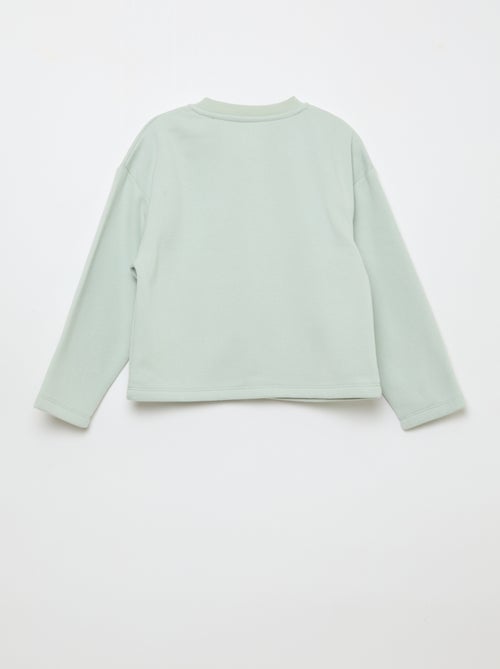 Long-sleeved cardigan with press-stud fastening - Kiabi