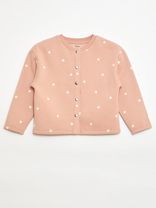 Long-sleeved cardigan with press-stud fastening - Kiabi