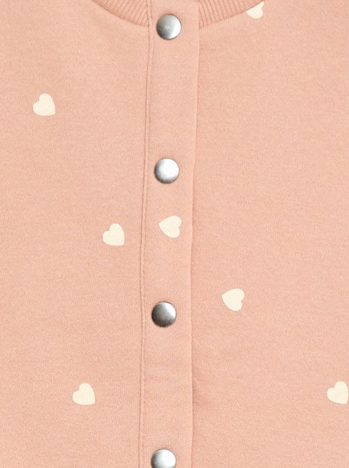 Long-sleeved cardigan with press-stud fastening - Kiabi
