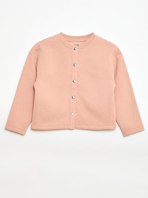 Long-sleeved cardigan with press-stud fastening - Kiabi