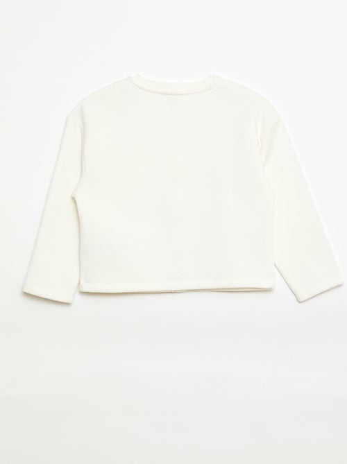 Long-sleeved cardigan with press-stud fastening - Kiabi