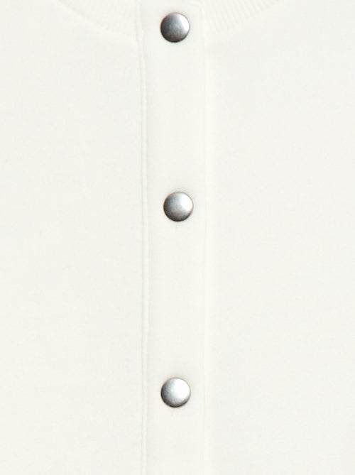 Long-sleeved cardigan with press-stud fastening - Kiabi