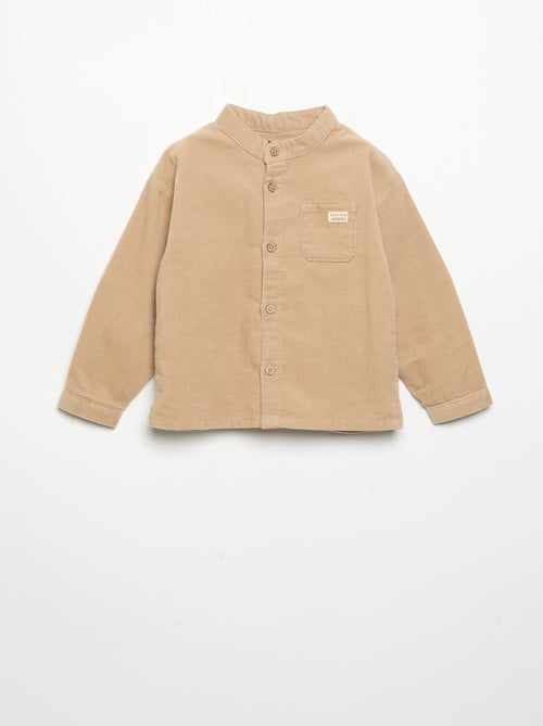 Long-sleeved corduroy shirt - Kiabi