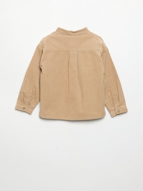 Long-sleeved corduroy shirt - Kiabi