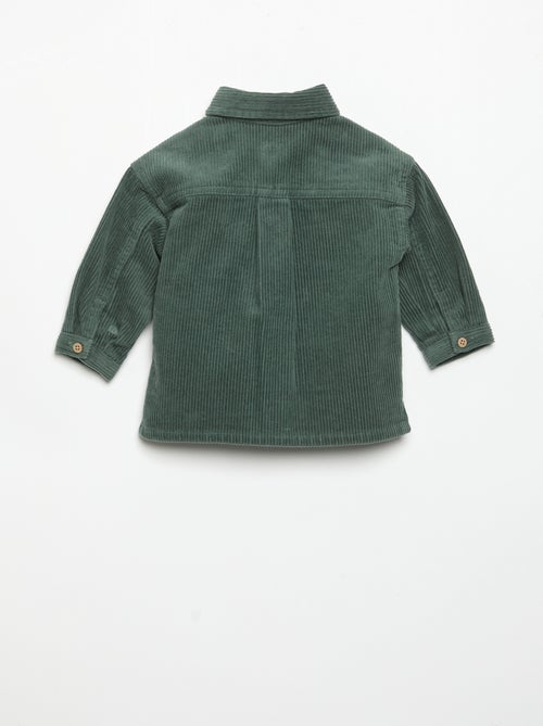 Long-sleeved corduroy shirt - Kiabi