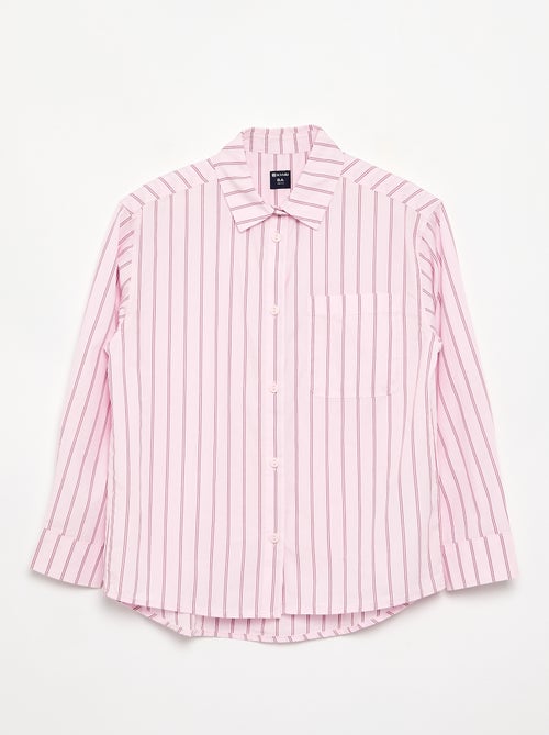 Long-sleeved cotton blouse - Kiabi