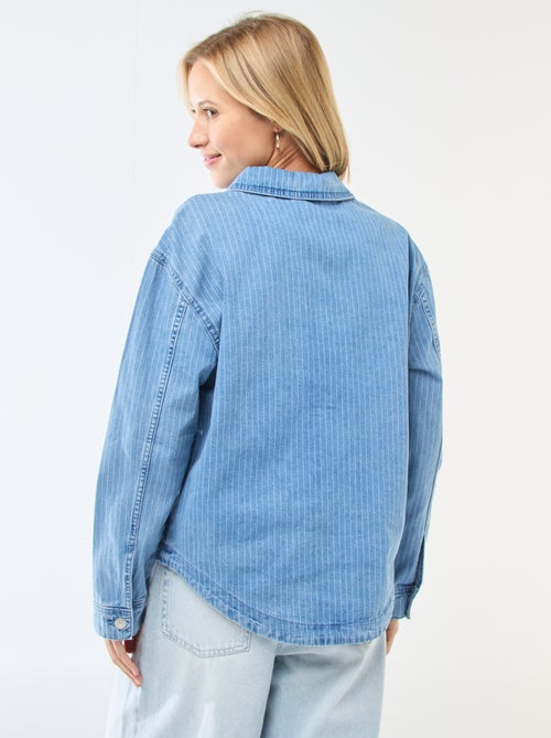 Long-Sleeved Denim Shirt - Kiabi
