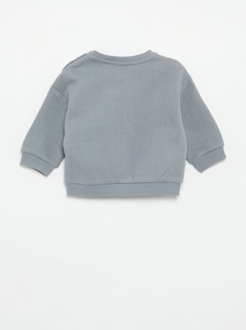 Long-sleeved fleece sweatshirt - Kiabi Long-sleeved fleece sweatshirt - Kiabi