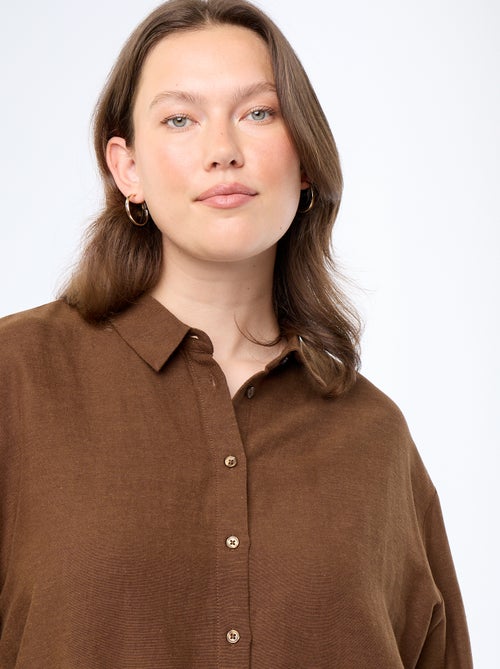 Long-sleeved flowy blouse - Kiabi Long-sleeved flowy blouse - Kiabi