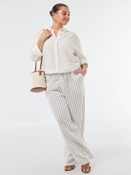 Long-Sleeved Flowy Blouse - Kiabi