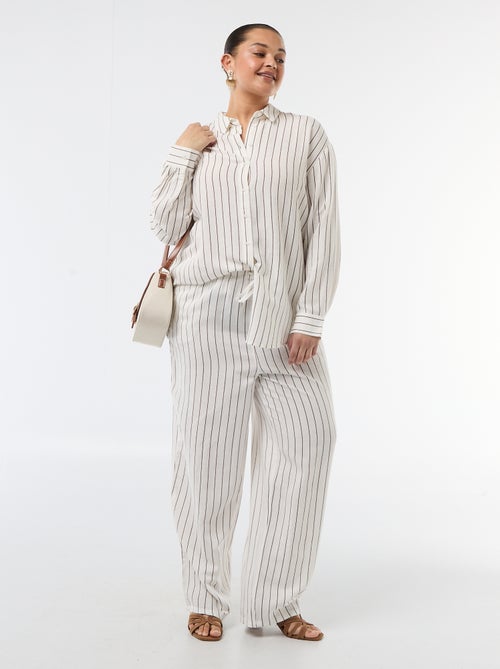 Long-Sleeved Flowy Blouse - Kiabi