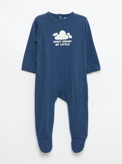 Long-Sleeved Footed Pajamas - Kiabi