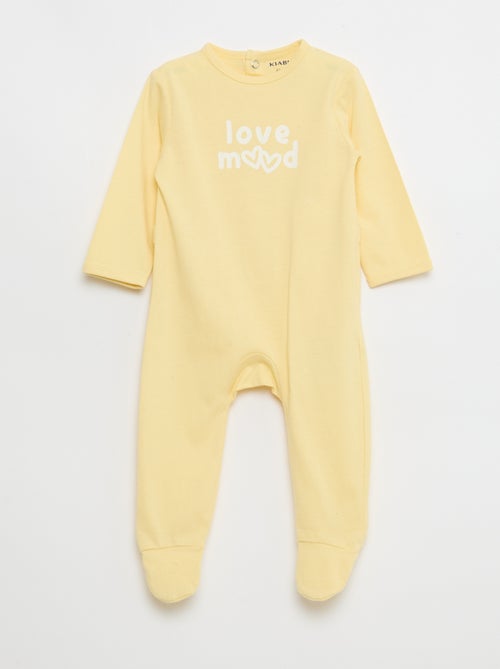 Long-Sleeved Footed Pajamas - Kiabi