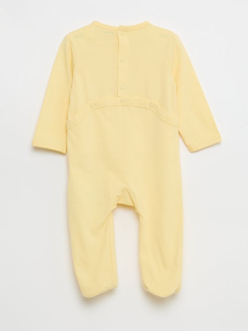 Long-Sleeved Footed Pajamas - Kiabi