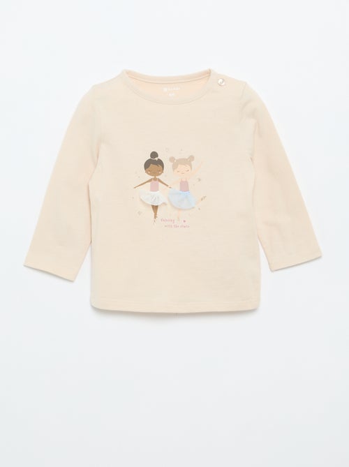 Long-sleeved jersey T-shirt - Kiabi