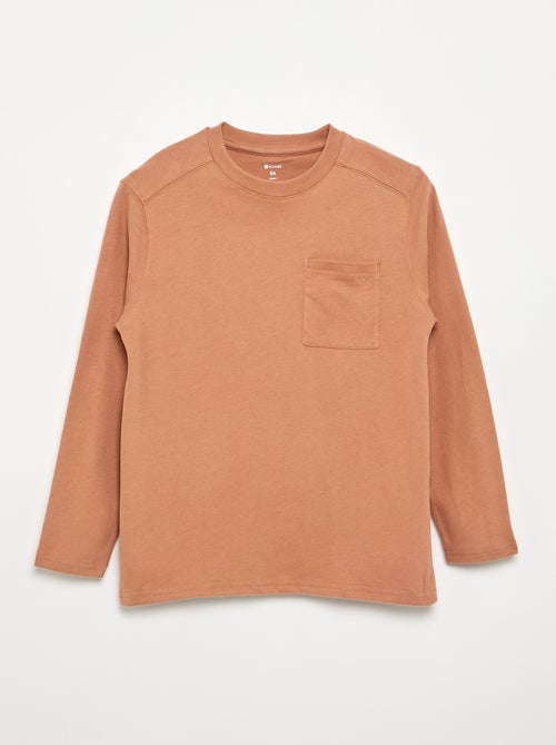 Long-sleeved Jersey T-shirt - Kiabi