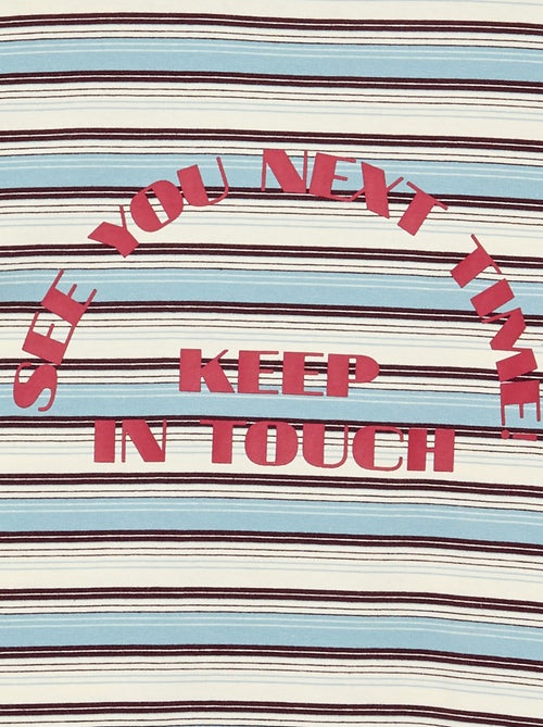 Long-sleeved patterned and slogan T-shirt - Kiabi
