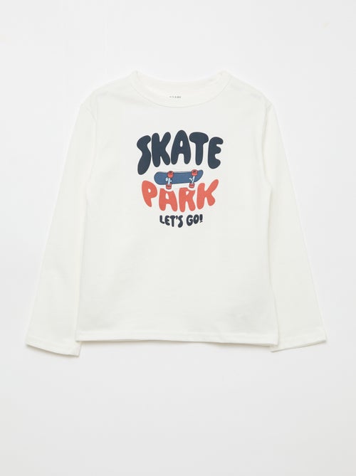 Long-sleeved patterned T-shirt - Kiabi