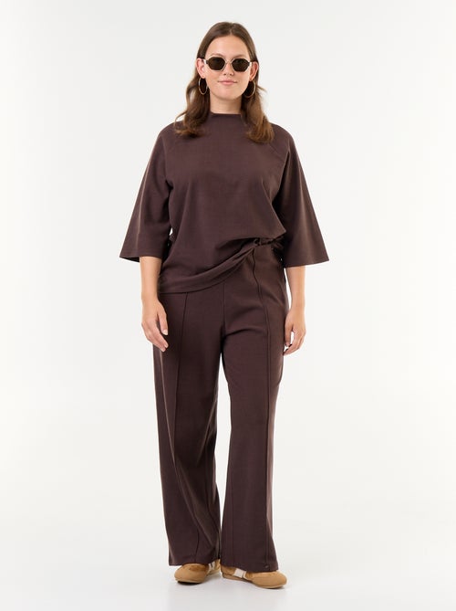 Long-sleeved plush knit T-shirt - Kiabi