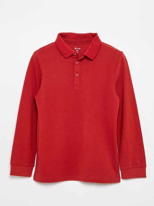 Long-sleeved polo shirt - Kiabi