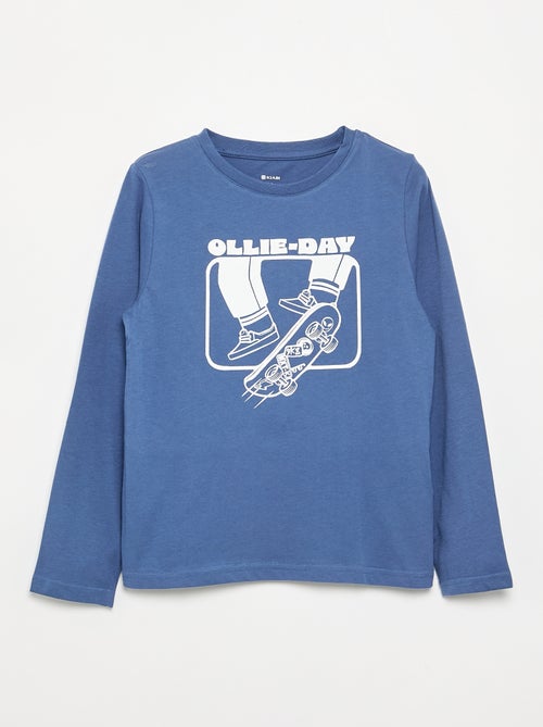 Long-sleeved printed T-shirt - Kiabi