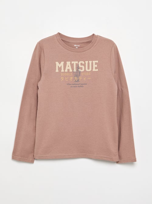 Long-sleeved printed T-shirt - Kiabi
