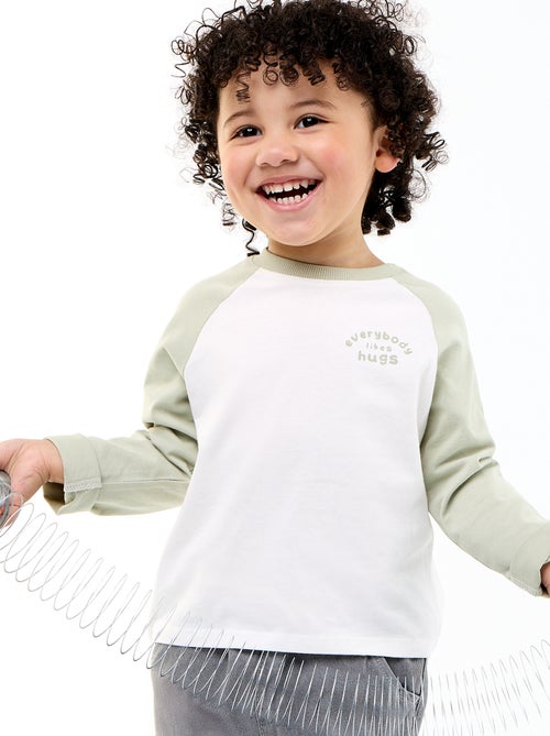 Long-sleeved raglan T-shirt - Kiabi