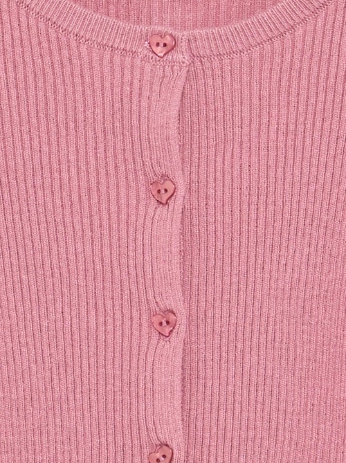 Long-sleeved ribbed knit cardigan - Kiabi Long-sleeved ribbed knit cardigan - Kiabi