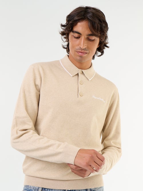 Long-sleeved rugby polo shirt - Kiabi