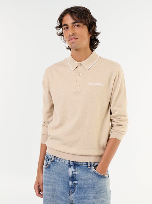 Long-sleeved rugby polo shirt - Kiabi