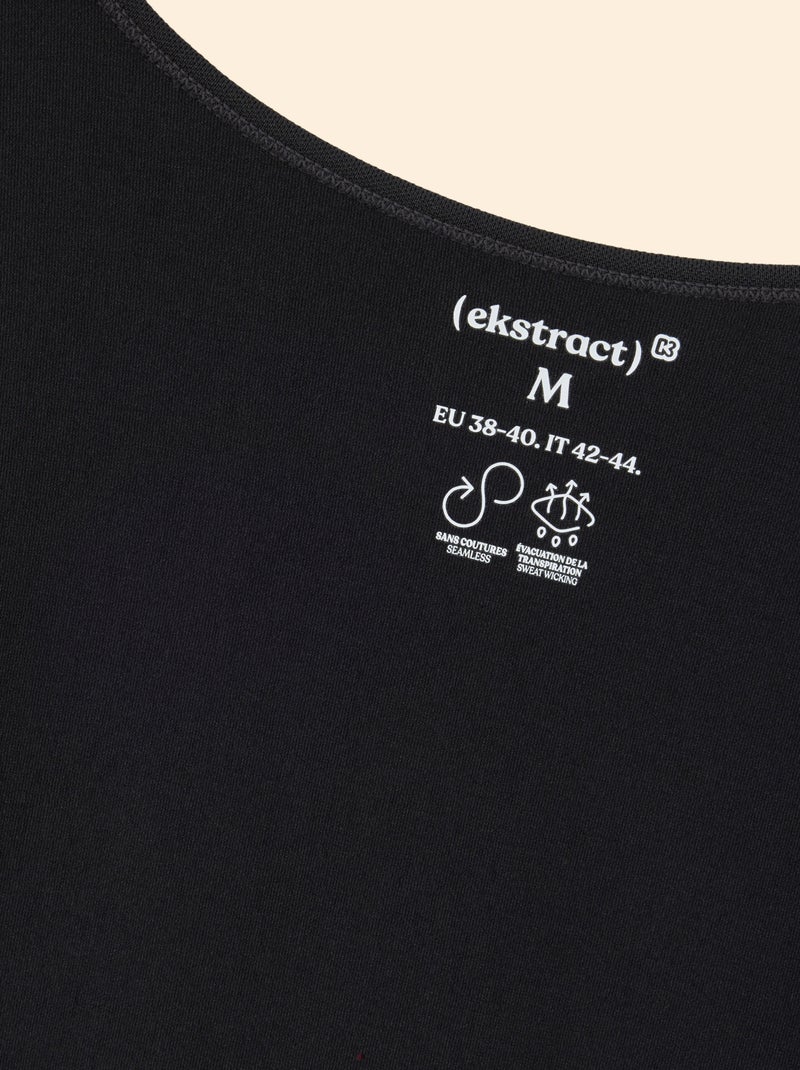 Long-sleeved sports t-shirt - (ekstract) Black - Kiabi