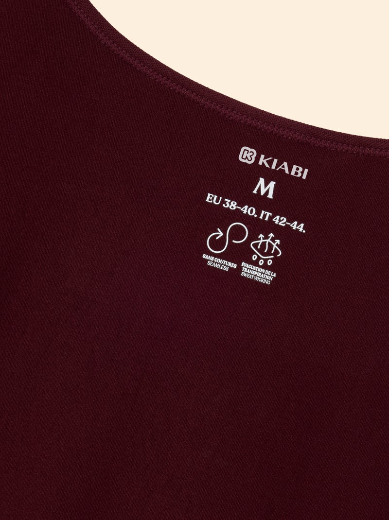 Long-sleeved sports t-shirt Red - Kiabi